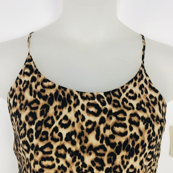 Forever 21 Leopard Print Tie Back out Dress NWT - Picture 4 of 6
